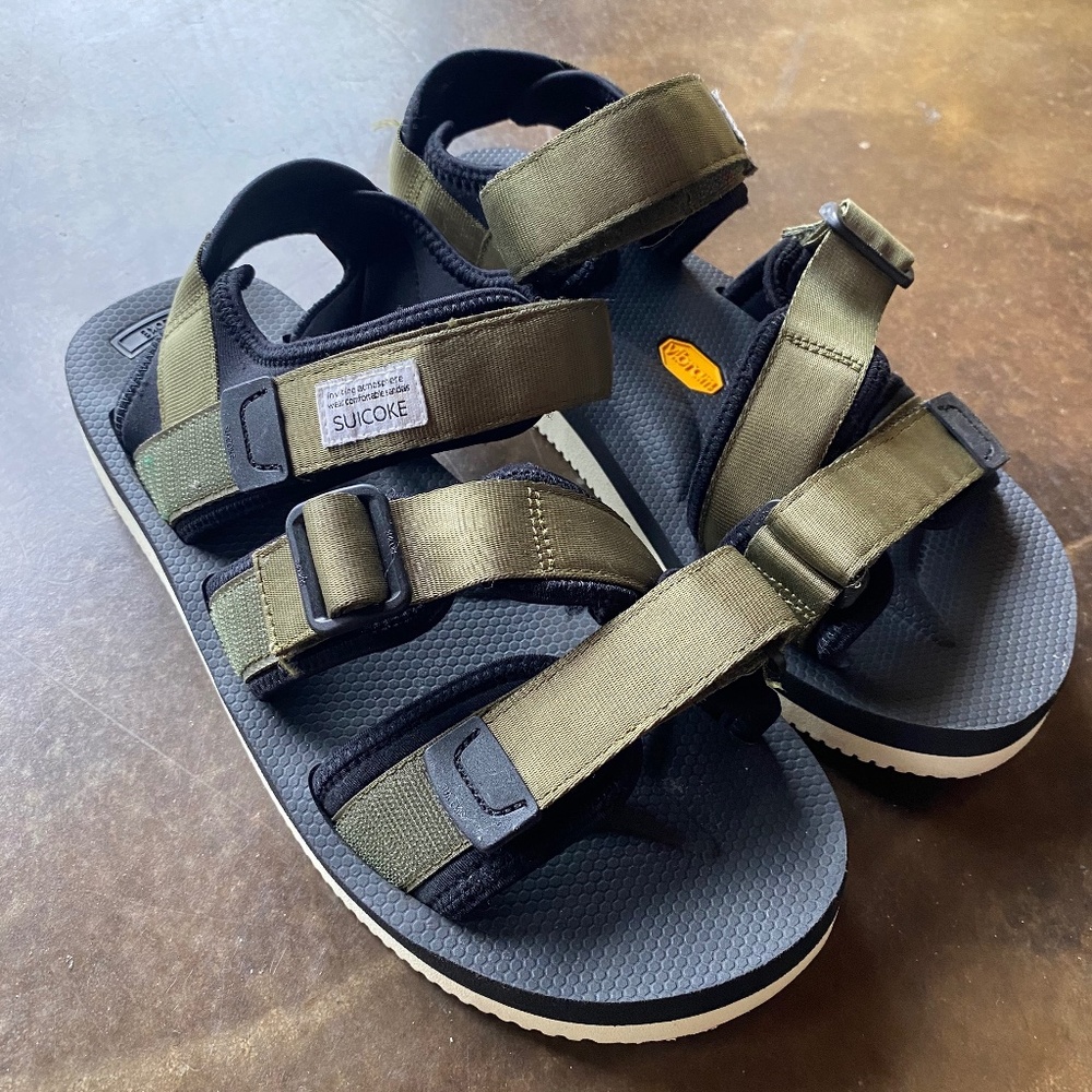 Suicoke Men's Olive Sandals